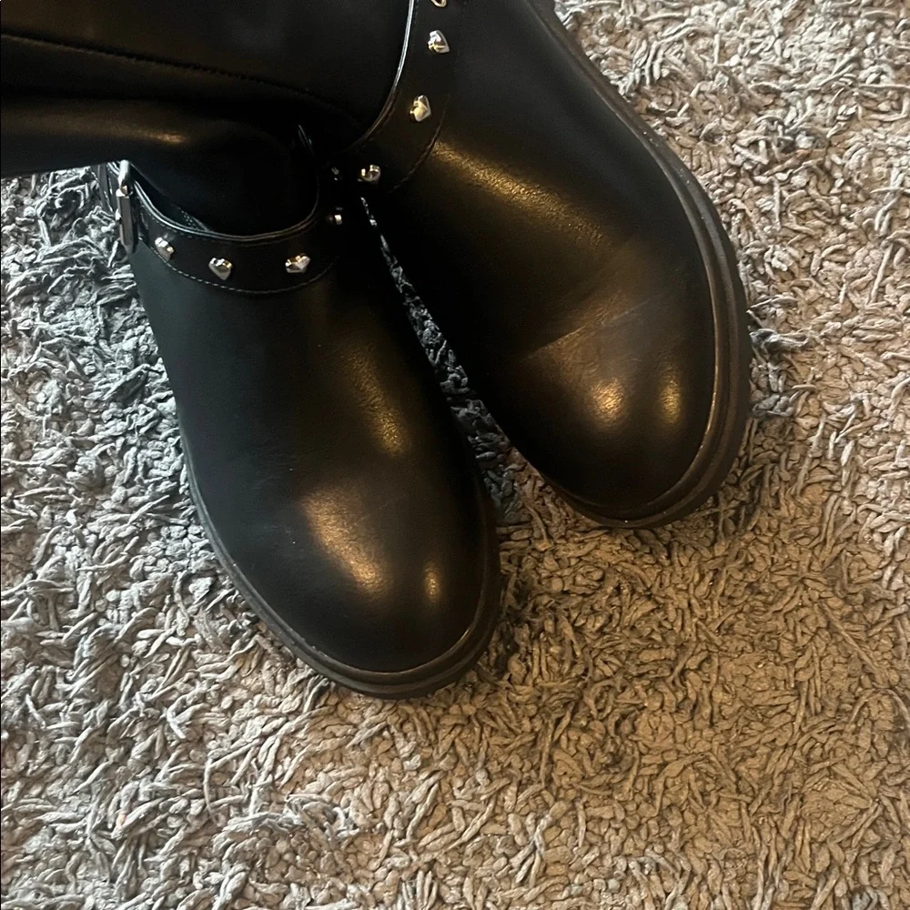 Self Esteem Black Girls Tall Heart Mid-Calf Boots